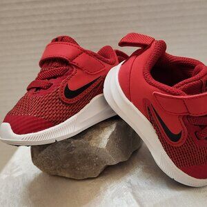 Nike, Toddler Kids, Downshifter, Red, Sneakers Shoes, Size 2C, Unisex